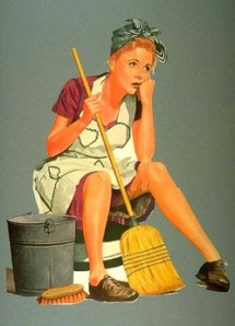 Women apparently still do the bulk of house duties